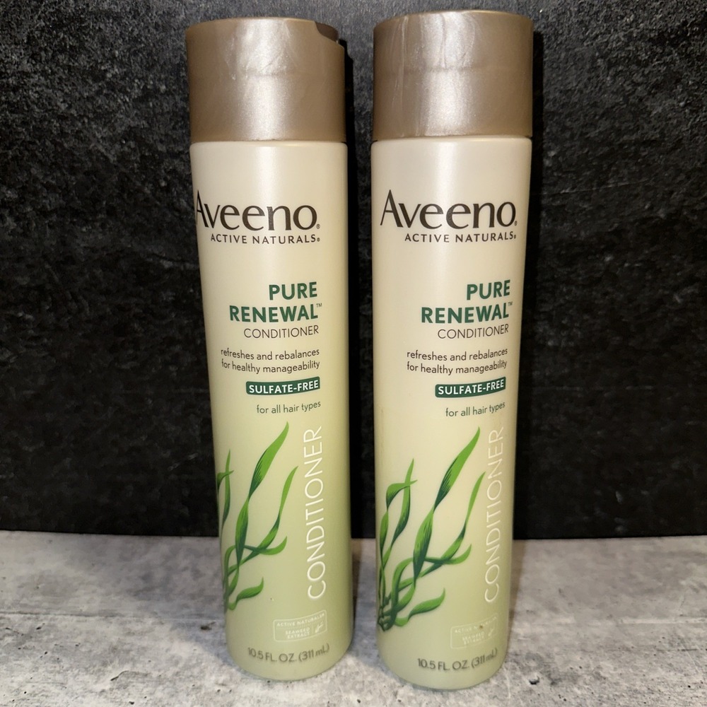 2 Lot Aveeno Active Naturals Pure Renewal Conditioner New